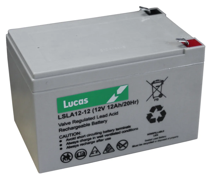 LSLA12-12-LUCAS AGM VALVE REGULATED LEAD ACID BATTERY (LSLA STAND-BY Range) - 8 YEARS LIFE DESIGN - Imagen 1